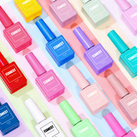 FZN Nouveau Gel UV 15ml pour Ongles – Produits de Beauté et Soins des Ongles Professionnels pour Femme – Kit de Vernis Gel 1000+ Couleurs avec Base et Top Coat