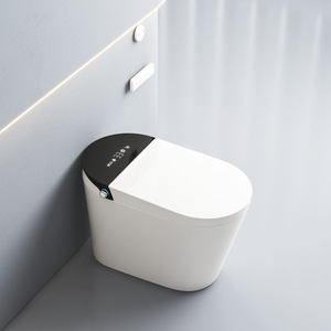 WC intelligent multifonctionnel avec réservoir d'eau, cuvette en céramique, bidet automatique et lampe de nuit - Product Image 1