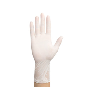 Guantes de látex de cáñamo sin polvo para exportación, guantes de látex desechables antideslizantes y gruesos para fábricas de alimentos. - Product Image 4