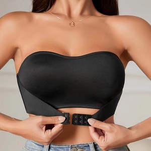 Best Selling Strapless Wireless Comfortable Women's <b>Bras</b> <b>Sexy</b> No Underwire Front Closure Bralette - Product Image 1