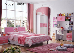 Vendita calda <span class=keywords><strong>principessa</strong></span> camera da letto per bambini Set di mobili per bambini letto per ragazza per camera da letto - Product Image 4