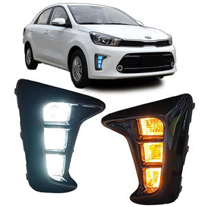 LEDフォグライトDRLデイタイムランニングライト (ターンスジナル付き) Kia Soluto Pegas 2018 2019 2020 2021 - Product Image 1
