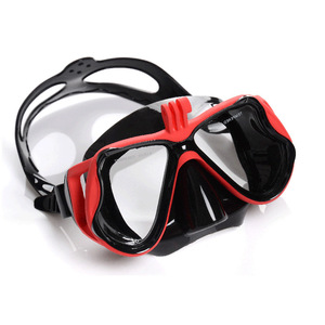 Liquid Silicone Diving Mask Two <b>Windows</b> Tempered Glass Camera Mount Snorkeling Water Sports - Product Image 2