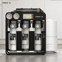 Système RO 75 GPD OEM/ODM, système RO alcalin à 6 étapes sous évier, purificateur d'eau pour la maison avec filtre à eau et moniteur TDS