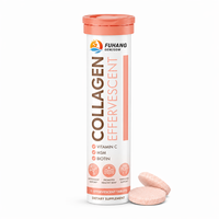 Comprimés effervescents de vitamine C, MSM, biotine et collagène, formule personnalisée OEM ODM, marque privée pour complément beauté
