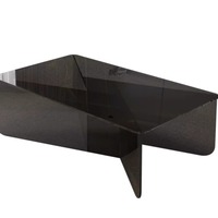 Table basse moderne de luxe léger pour salon, table à thé en acrylique pour petit appartement, balcon intégré, style simple