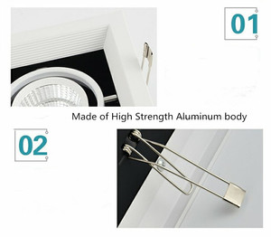 7W <span class=keywords><strong>COB</strong></span> <span class=keywords><strong>LED</strong></span> <span class=keywords><strong>Driverless</strong></span> Downlight 220V Dimmable trên mái trần đèn ánh sáng ban ngày Spotlight Nhôm Nhà văn phòng trang trí ánh sáng tại chỗ - Product Image 2