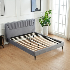 Cama Moderna con Almacenamiento, Tamaño Queen/King/Full, con Otomana Acolchada, Tapizada en Tela Suave, con Estructura de Madera - Product Image 2