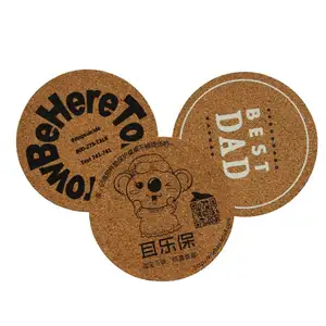 2022 Hersteller Tin Drink Round Custom Logo Afrikanisch für Getränke Koreanisch Europäisch Kanadisch Amerikanisch Untersetzer Cork Coaster