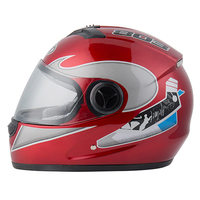 BYB/RNG rouge BY-111 casque intégral de moto Double visière lentille bas prix nouveau casque de moto adulte