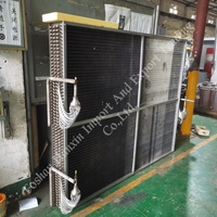 Chauffe-eau/air industriel à tubes en cuivre et ailettes en aluminium avec revêtement anticorrosion électrophoretique pour le chauffage des entrepôts et des ateliers