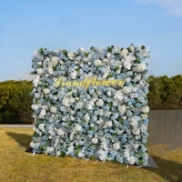 Offre Spéciale : Mur de fleurs artificielles en soie mélangées, faites à la main, longue durée, pour Mariage, Fête des Mères, Saint-Valentin, Pâques, Halloween