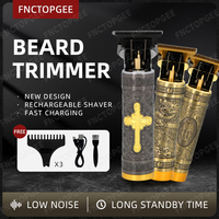 Tondeuse à cheveux électrique sans fil 3-en-1 Vintage T9 Tondeuses Tondeuse à faible bruit en acier inoxydable Anglais Marque privée pour RV