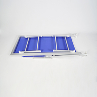 Chaise longue de plage portable de haute qualité pour l'extérieur avec pare-soleil en Teslin, lit de camping pliable réglable, chaise longue de camping
