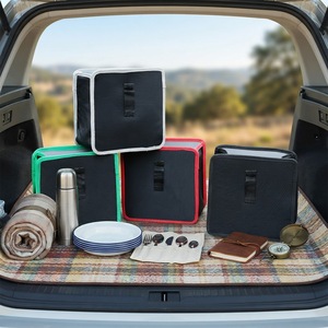 Poubelle de voiture pliable de haute qualité avec sangle de sac à dos de voyage, multicolore, légère, écologique, grande capacité, pour l'intérieur de la voiture - Product Image 1