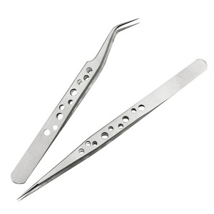 Diy Tweezers 140mm Straight Tip Smooth Surface Stainless Steel For Electronic Repair Industry Use - Product Image 2