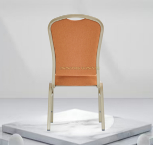 Durable Metal Dining <b>Chair</b> with Comfortable Backrest Home Hotel Restaurant Banquet Training <b>Conference</b> Garden Use - Product Image 2