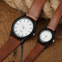 Couple Cuir Hommes Montre En Cuir Montre À Quartz En Cuir Avec Un Bracelet En Acier Inoxydable Mode Quartz Montre Pour Couple