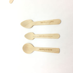 Posate in legno biodegradabile Eco Friendly logo personalizzato monouso all'ingrosso - Product Image 6