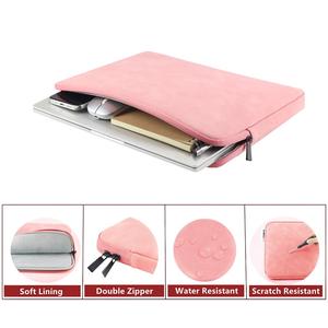 Housse de protection pour <span class=keywords><strong>ordinateur</strong></span> portable en cuir PU souple, étanche et antichoc, avec fermeture éclair, pour hommes et femmes, disponible en tailles 11, 13, <span class=keywords><strong>14</strong></span> et 15,6 <span class=keywords><strong>pouces</strong></span> - Product Image 2