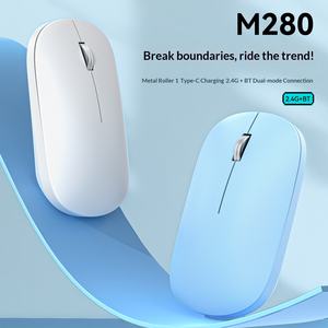 Factory Wholesale New Morandi Multi Color Silent Wireless <b>Mouse</b> Type-c Charging Dual Mode Office <b>Mouse</b> - Product Image 3