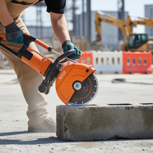 Coupe-béton électrique Vevor 1800 W, profondeur de coupe 3,5 pouces, pour pierre et brique, avec pompe à eau, lame et moteur. - Product Image 2