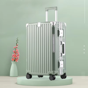 Vali kéo du lịch cỡ 20 inch & 28 inch mới, khung nhôm, chống nước, bền, có ngăn sạc, có giá để cốc - Product Image 2