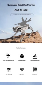 Chien robotique à quatre pattes capable de transporter plusieurs charges utiles pour les interventions d'urgence en cas de catastrophe (191/95) La conception à quatre pattes offre une stabilité - Product Image 6