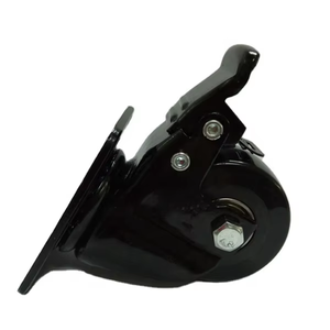 Rueda Giratoria de Alta Resistencia <span class=keywords><strong>con</strong></span> Doble Rodamiento de Bolas, de Polipropileno Modificado, Totalmente Negra, de 50 mm (2 Pulgadas), 150 kg, Estilo Lujoso, <span class=keywords><strong>para</strong></span> <span class=keywords><strong>Mesa</strong></span> - Product Image 1