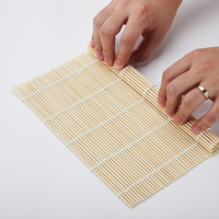 Tapis à sushi rectangulaire grand format en bambou écologique, fait main au Japon, en Corée et en Chine, pour la maison et les restaurants