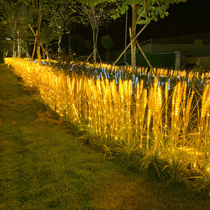 Lampes solaires d'extérieur étanches pour jardin, allées <span class=keywords><strong>et</strong></span> pelouses, imitant la <span class=keywords><strong>nature</strong></span>, lumineuses, en forme de roseaux <span class=keywords><strong>et</strong></span> de riz, pour aménagement paysager - Product Image 2