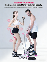Appareil de fitness à domicile CE/FCC, stepper aérobique avec poignée et compteur, mini stepper silencieux pour couple, pour la perte de poids et l'amincissement des jambes