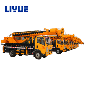 Material de acero al manganeso confiable <span class=keywords><strong>Grúa</strong></span> de camión de 10 <span class=keywords><strong>toneladas</strong></span> con pluma telescópica hidráulica Máquina de construcción conveniente - Product Image 5