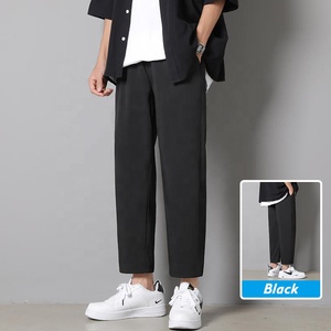 <span class=keywords><strong>Pantaloni</strong></span> da <span class=keywords><strong>uomo</strong></span> personalizzabili per Business tailleur 100% poliestere tinta unita alla moda opzioni taglie forti a prezzi accessibili - Product Image 6