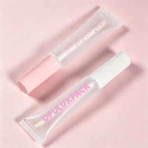 Empty 15ml <b>Pink</b> Lip Gloss Tubes Soft Squeeze Tubes Custom Logo and Box with Applicator - Product Image 5