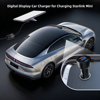 Chargeur de Voiture Starlink, Convertisseur DC-DC 12V/24V vers 30V 2A avec Affichage Numérique et USB-A