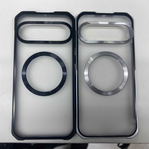 Funda Magnética Híbrida con Marco Metálico para Google Pixel 10 9 Pro XL 10 9 8 Pro 10a 9a, Carcasa Trasera Transparente Esmerilada de PC, Resistente a Impactos - Product Image 2