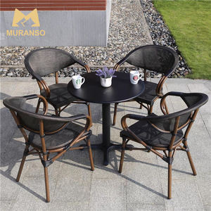 Chaises d'extérieur pour hôtel style français Bistrot rotin <span class=keywords><strong>restaurant</strong></span> chaises de <span class=keywords><strong>terrasse</strong></span> mobilier de salle à manger chaise parisienne - Product Image 5