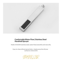 Système de douche gris anthracite à touches piano, affichage numérique, pressurisé, en acier inoxydable 304, avec cartouche céramique, finition brossée, thermostatique, effet pluie
