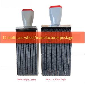 Mango <span class=keywords><strong>de</strong></span> colores <span class=keywords><strong>de</strong></span> impresión <span class=keywords><strong>de</strong></span> logotipo personalizado, accesorio que ajusta números flexibles <span class=keywords><strong>de</strong></span> 11 dígitos, rodillo <span class=keywords><strong>de</strong></span> goma <span class=keywords><strong>de</strong></span> plástico, <span class=keywords><strong>sello</strong></span> grande - Product Image 2