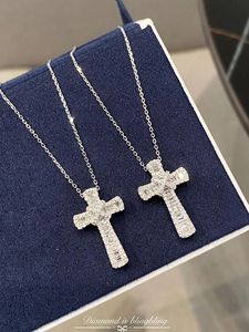 Xinfly 18k White Gold Diamond 0.42ct <b>Cross</b> Necklace - Product Image 2