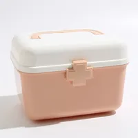 Factory Wholesale First Aid Kit Plastic Travel Medicine Storage Pill Box 3-7 Days mit Lock Medicine Cabinet 2358-J-746 0.233Kg