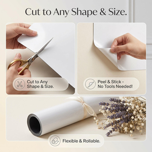 Tablero magnético autoadhesivo silencioso, <span class=keywords><strong>pizarra</strong></span> sin burbujas para aprender, <span class=keywords><strong>pizarra</strong></span> magnética en archivo silencioso, blanco - Product Image 6