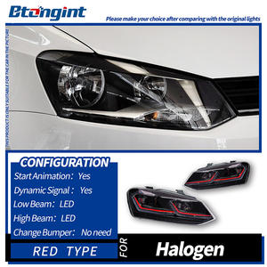 <span class=keywords><strong>Accessori</strong></span> Auto Adatti per <span class=keywords><strong>Volkswagen</strong></span> <span class=keywords><strong>Polo</strong></span>, Gruppo Fari Modificati LED con Doppia Lente L e Luci Diurne DRL dal 11-18 - Product Image 3