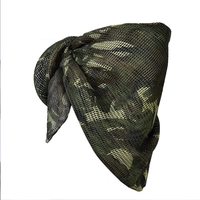 Écharpe chaude en tissu jacquard imprimé camouflage forestier, coupe-vent, grande maille, pour l'extérieur
