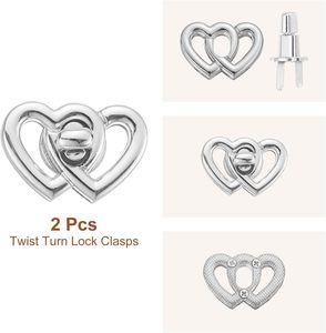 Uxcell – Fermetures à torsion en X pour sacs, attaches en alliage d'aluminium, double cœur, clip de fermeture pour sacs, accessoires de quincaillerie - Product Image 3