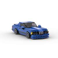 Compatible avec les briques de marque, petites particules, voiture de course sportive, puzzle MOC, assemblage DIY, blocs de construction en plastique ABS