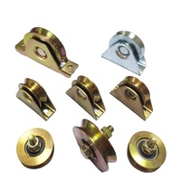 Roue de porte coulissante avec roulement, rainure en U, Support interne, poulie de porte coulissante