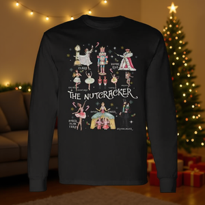 <b>Nutcracker</b> Christmas Long Sleeve T-Shirt Family Matching Holiday Wear China A11287 - Product Image 2