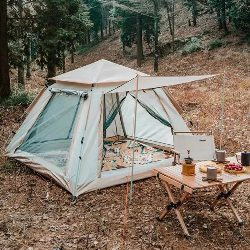 Atacado dobrável pop up tenda de luxo tenda, à prova d' água barraca de acampamento ao ar livre para venda 3-4 pessoas